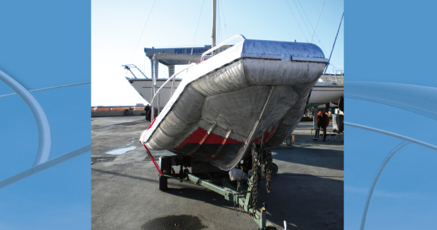 bateau semi-rigide entièrement en aluminium